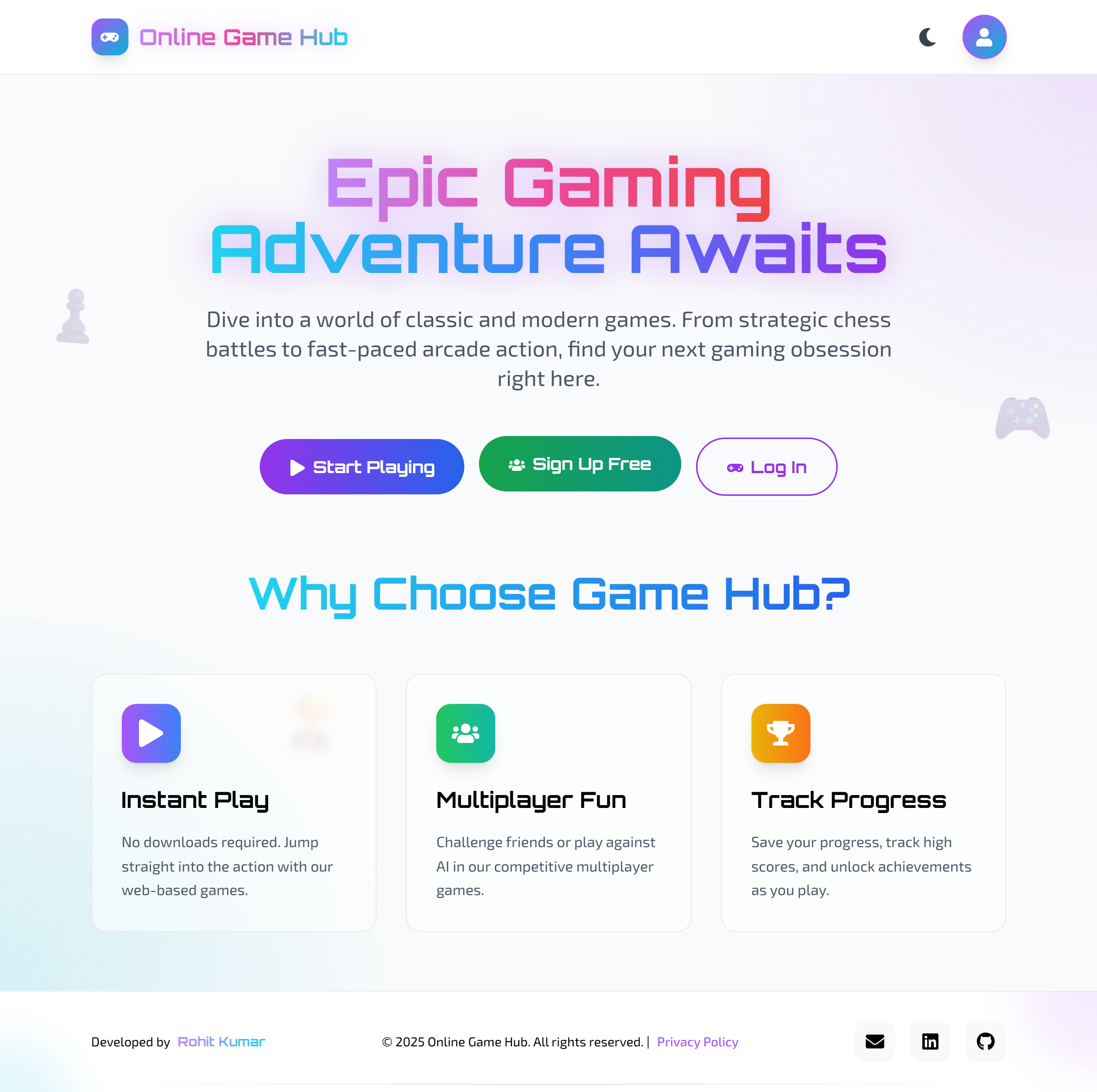 Online Game Hub