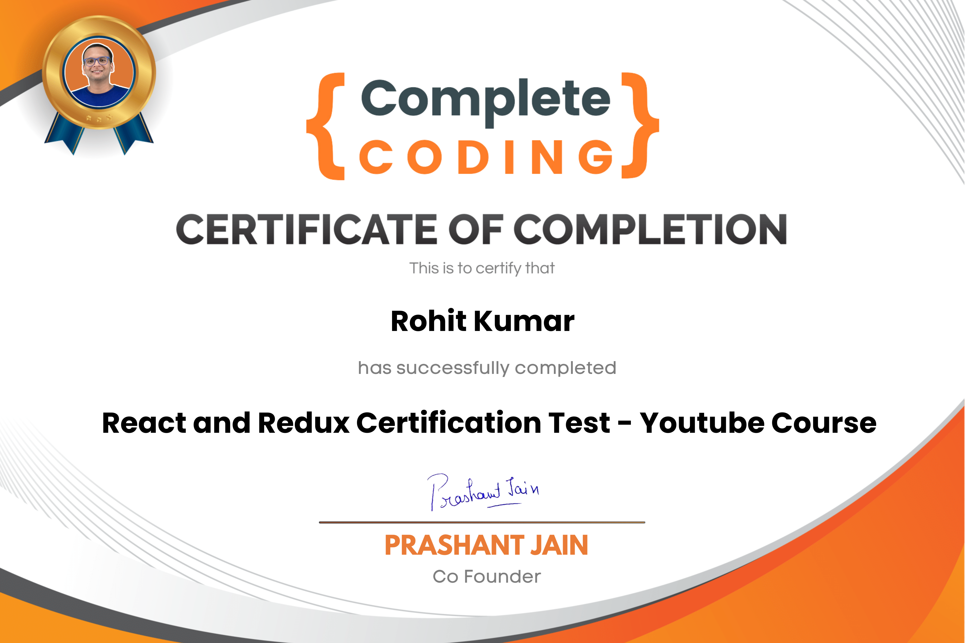 ReactJs & Redux Certification