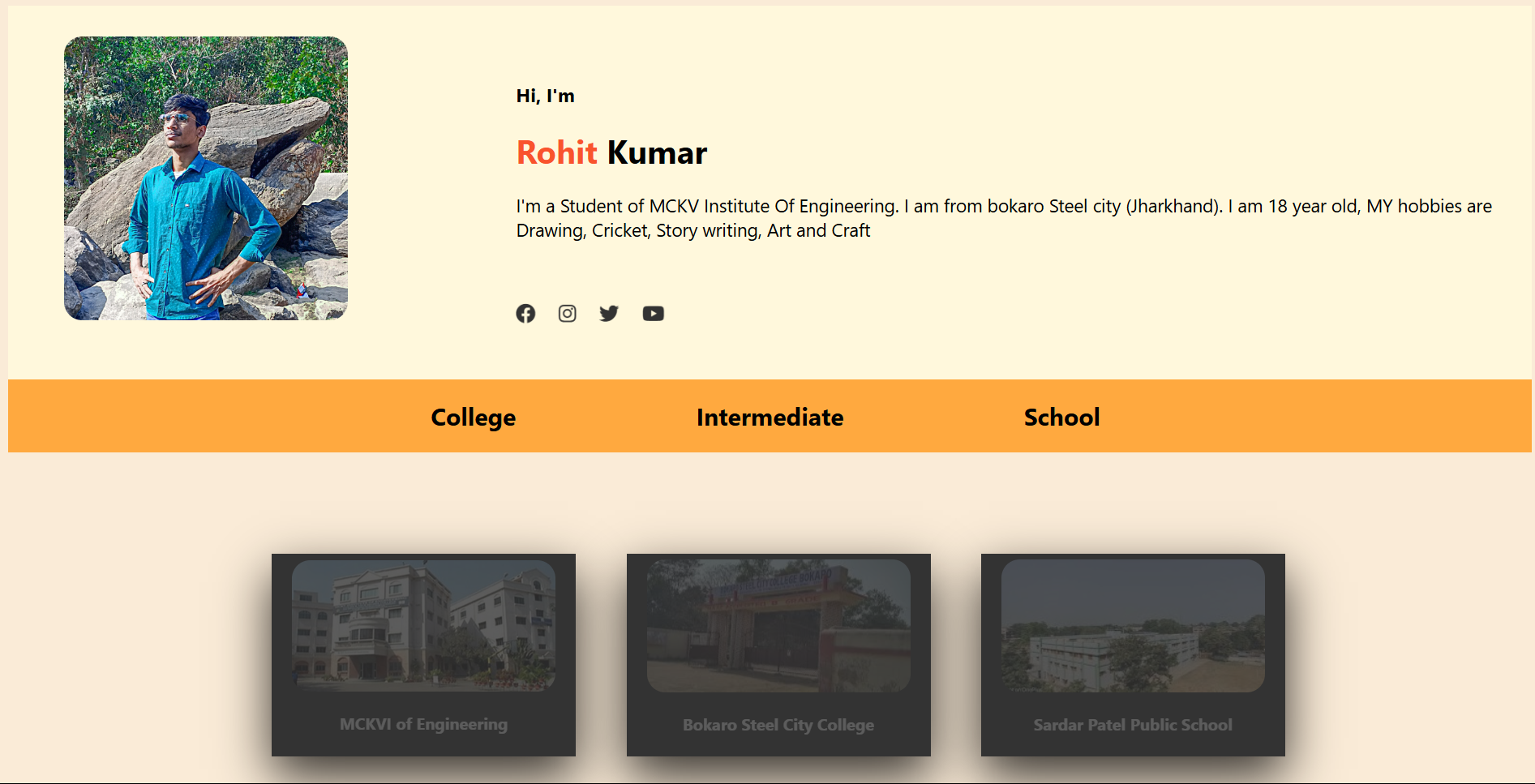 My First Portfolio Website