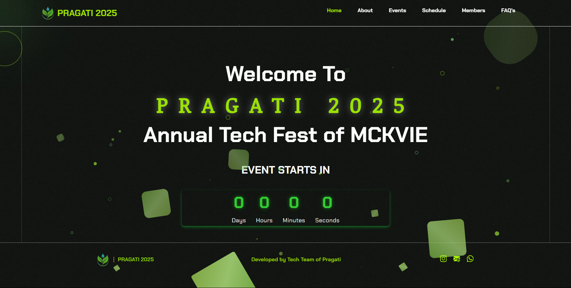 College Technical Fest Website
